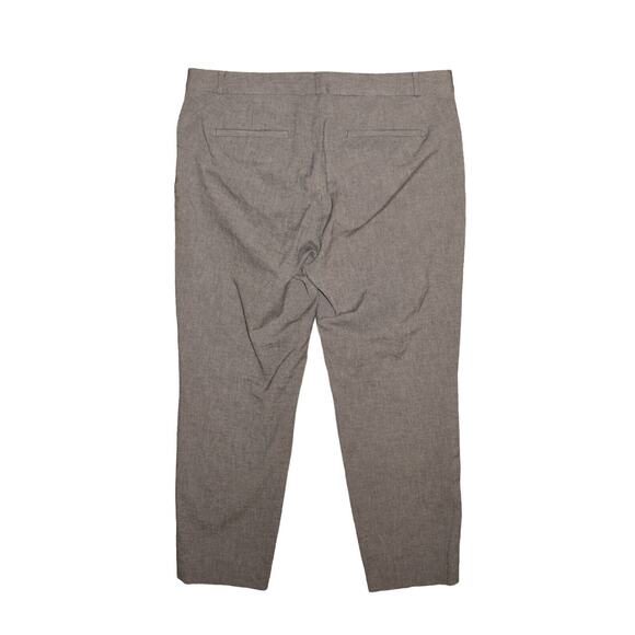 BANANA REPUBLIC $98 Sloan Fit Flat Front Ankle Dress Pant Gray Size 14 - Picture 2 of 3